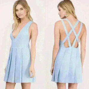 Tobi GISELLE BLUE SHIFT DRESS